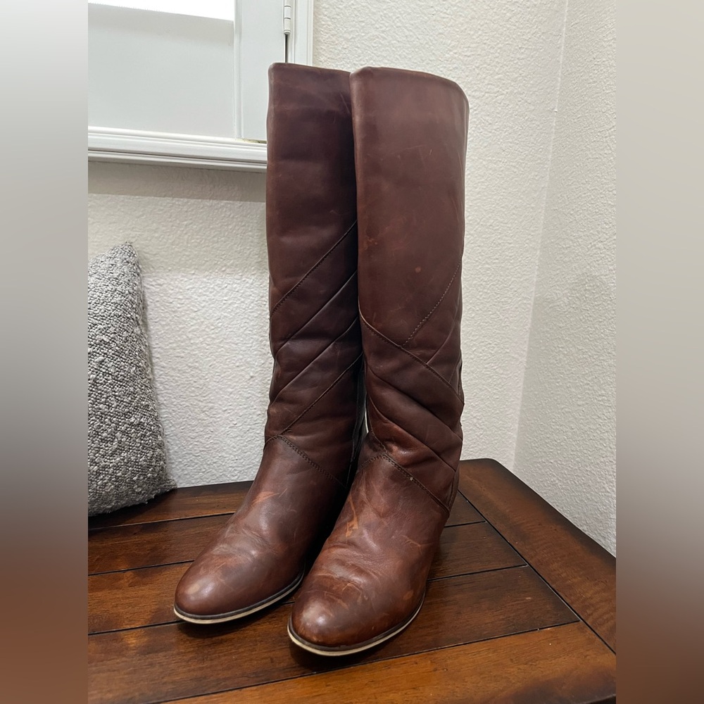 Frye Dark Brown Leather Boots